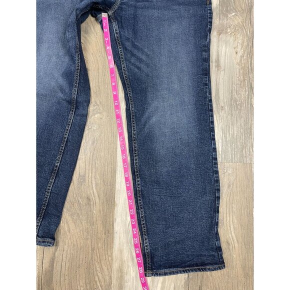Old Navy Mens Loose Jeans 34x32 Dark Wash Blue Denim Built In Flex - Picture 7 of 7